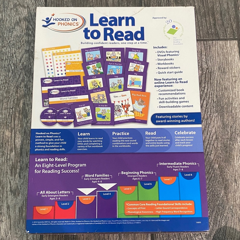 Hooked On Phonics Learn to Read AGES 4-6 Word Families - Picture 3 of 3